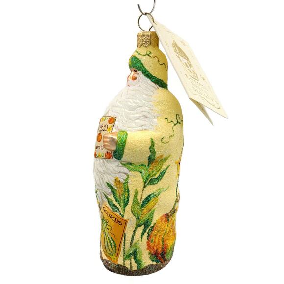Patricia Breen Sowing Time Gourds Pumpkin Fall Santa Claus Christmas Ornament - Picture 2 of 7